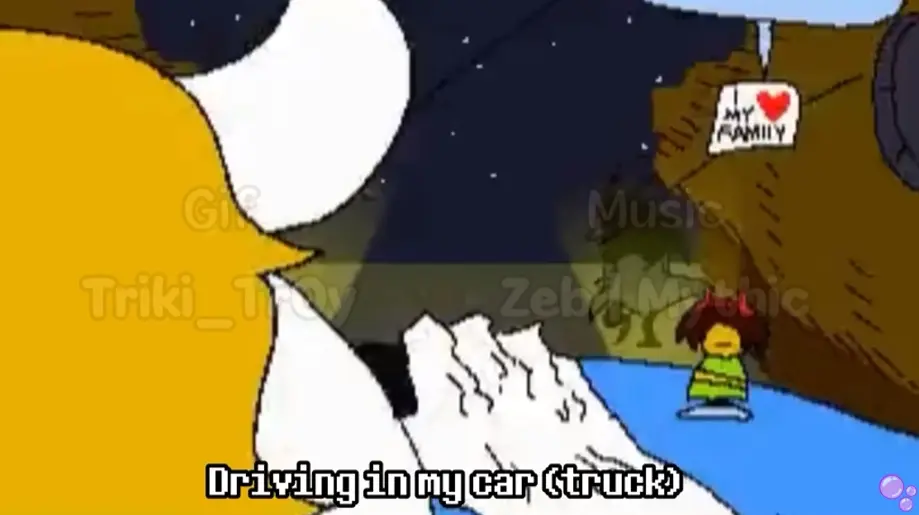 Asgore Runs Over Dess：The Undertale/Deltarune Meme
