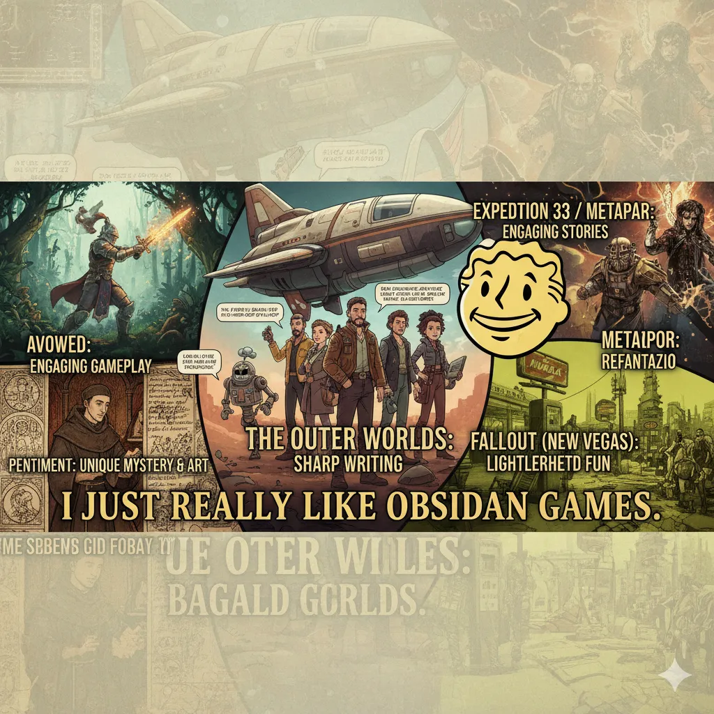 I understand you want me to write an article based on your gaming preferences, highlighting your love for Obsidian Entertainment. Here's a piece that captures your perspective. In Praise of Obsidian: A Studio Defined by Player Choice and Narrative Depth