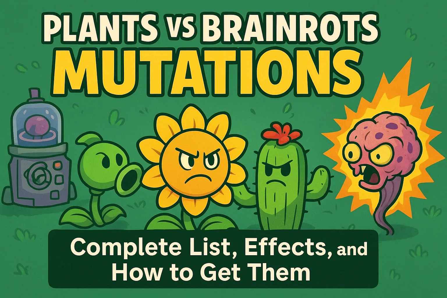 The Ultimate Plants vs Brainrots Mutations Guide