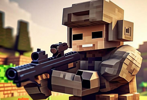 Pixel Village Battle 3D IO