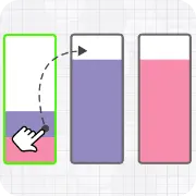 Liquid puzzle: sort the colors