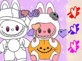 Coloring Pages: Draw Labubu