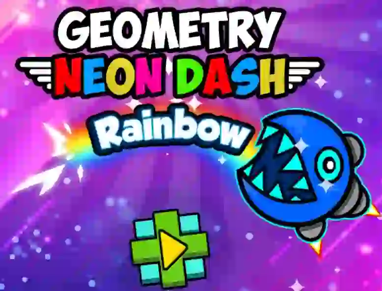  Geometry Neon Dash Rainbow