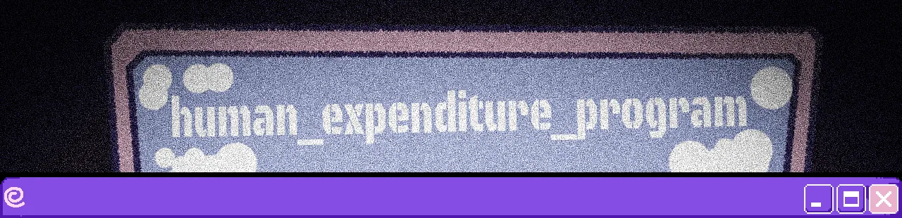 human expenditure program